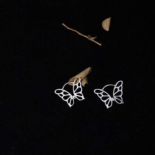 Boucles d'oreilles papillon simples à la mode pour femmes