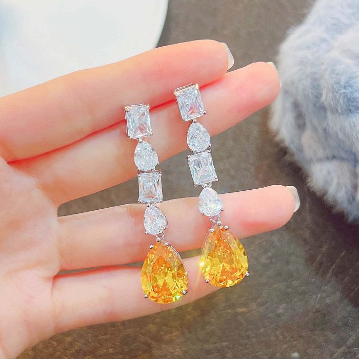 Fashion Colorful Crystal Earrings for Women