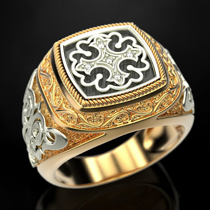 Antike 18 Karat vergoldete Ringe für Männer