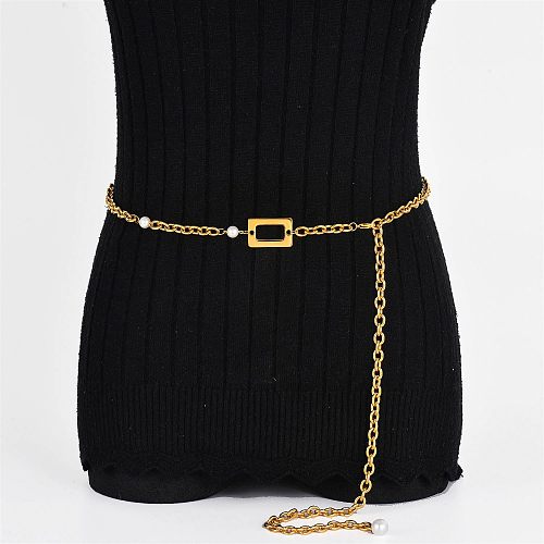 extra chain pendant stainless steel gold plate body chain for party