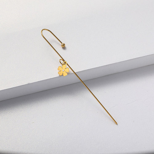 gold plate earring in stainless steel