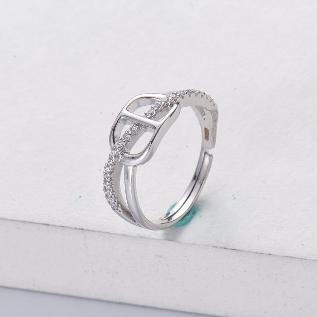 anillo femenino de plata de ley 925