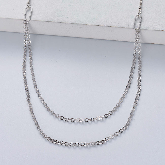 women wholesale sterling 925 silver necklace
