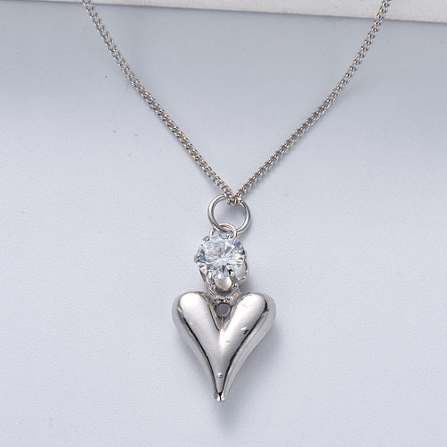 sterling 925 silver necklace with chain pendant for wedding