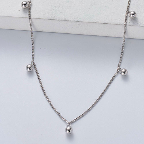 necklace 925 silver sterling with chain pendant for wedding