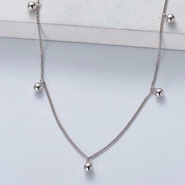 necklace 925 silver sterling with chain pendant for wedding