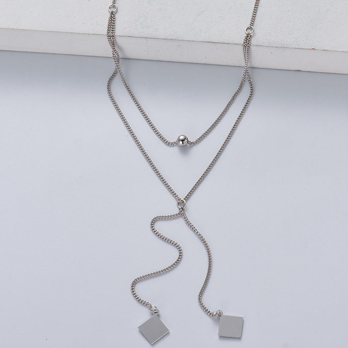 thin 925 sterling silver necklace chain wholesale for wedding