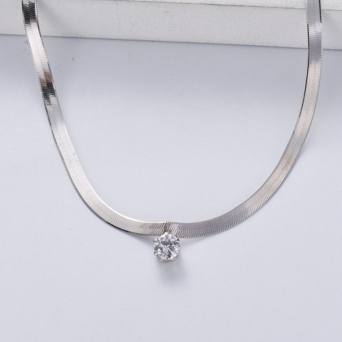 wedding 925 sterling silver necklace