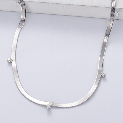 luxury 925 sterling silver necklace