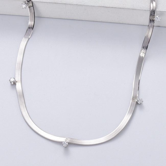 luxury 925 sterling silver necklace