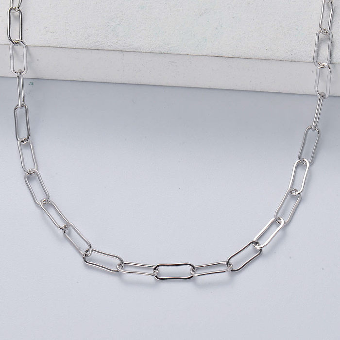 wedding sterling 925 silver necklace for party