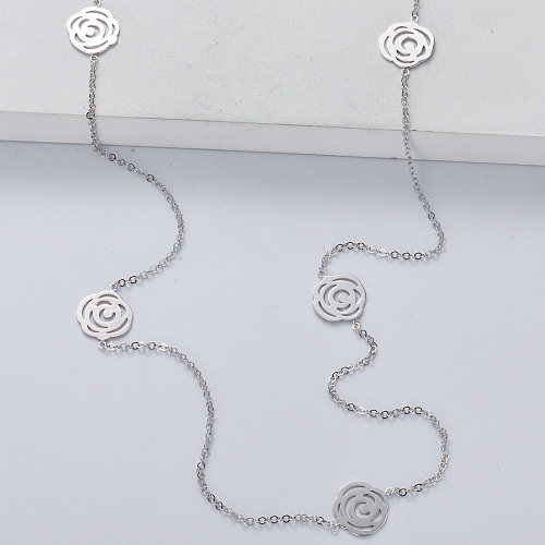 Hochzeitsmode 925 Sterling Silber Halskette für Frauen