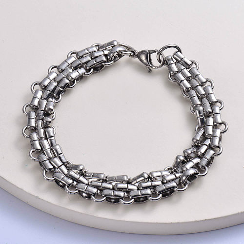 classic 316L stainless steel with bone chain women bracelet