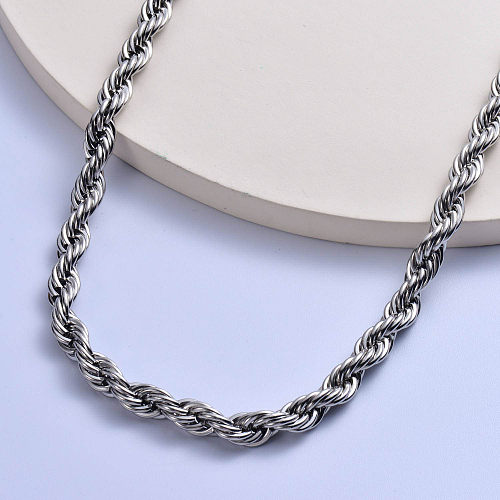 classic 316L stainless steel with thick  chain women necklace