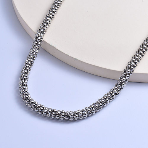 Trendy 316L stainless steel thick chain women necklace