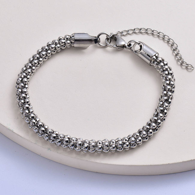 classic 316L stainless steel with thin chain women bracelet