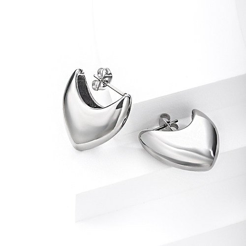 heart shape stainless steel earring for wedding
