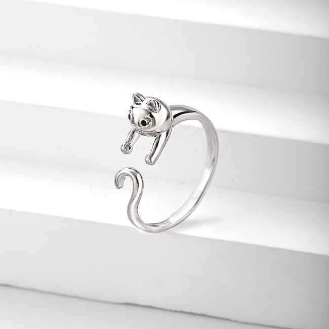 women silver plated brass ring small gift for wedding