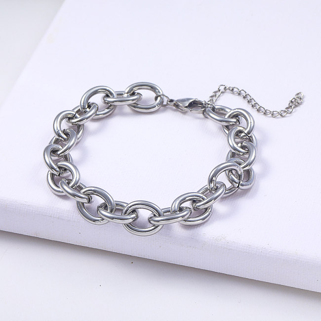 natural color 316L stainless steel minimalist style bracelet