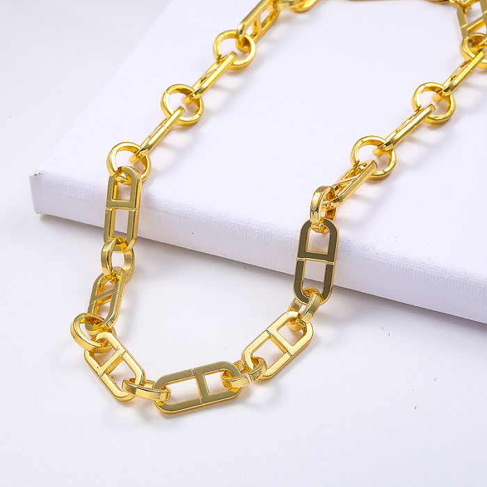 18K gold plated minimalist 316L stainless steel necklace