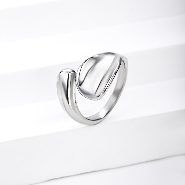 classic women stainless steel ring for wedding