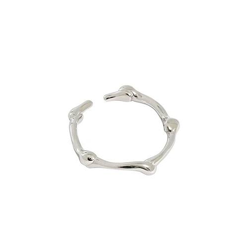 Verstellbarer Ring aus 925er Sterlingsilber mit unregelmäßigem Knoten