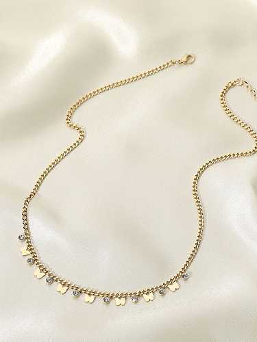 Stainless steel Butterfly Bohemia Tassel Necklace