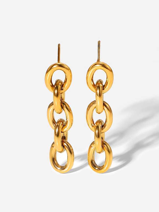 Stainless steel Geometric Trend Drop Earring