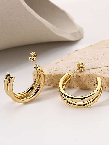 Stainless steel Geometric Trend Stud Earring