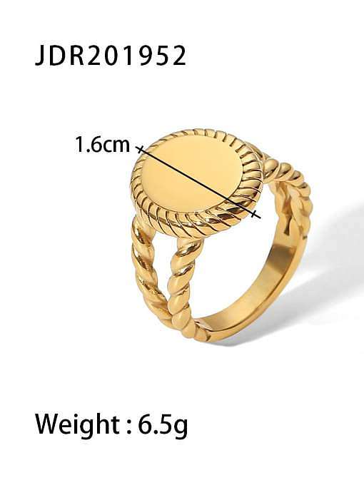 Stainless steel Geometric Trend Ring