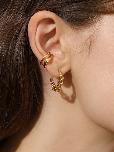Stainless steel Geometric Trend Stud Earring