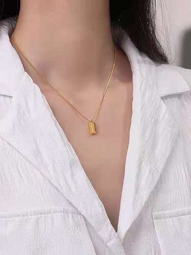 Stainless steel Rectangle Trend Necklace