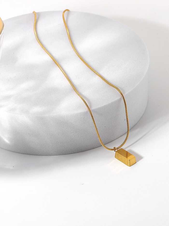 Stainless steel Rectangle Trend Necklace