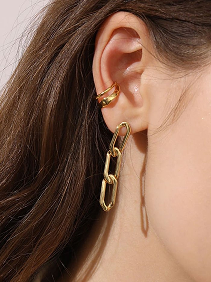 Stainless steel Geometric Vintage Drop Earring