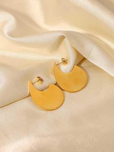 Stainless steel Smooth Geometric Vintage Drop Earring