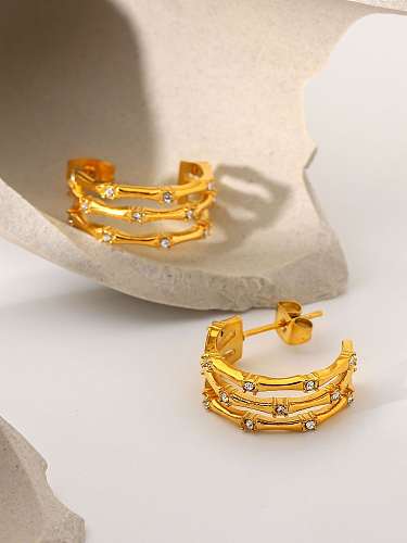 Stainless steel Geometric Trend Stud Earring