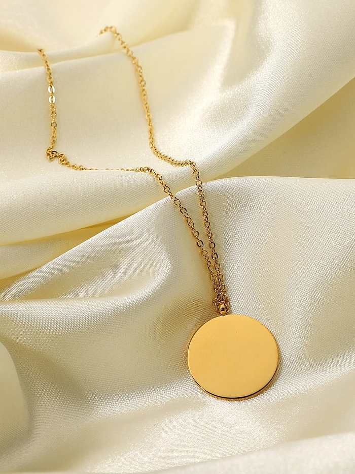 Stainless steel Round Trend Necklace