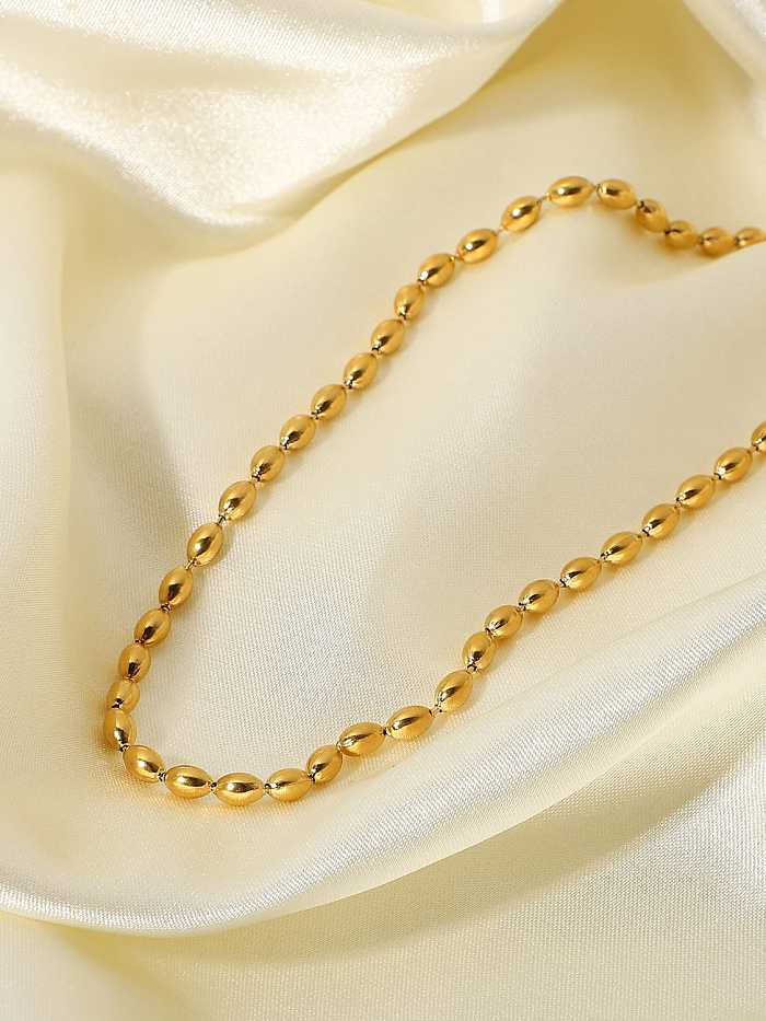 Perlen-Trend-Perlenkette aus Edelstahl
