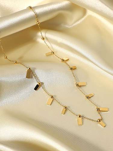 Stainless steel Geometric Vintage Necklace