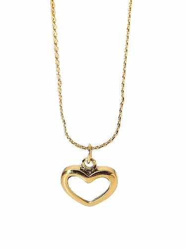 Stainless steel Shell White Heart Trend Necklace