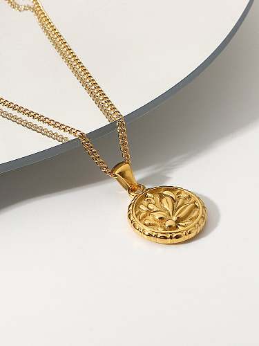 Stainless steel Round Trend Necklace