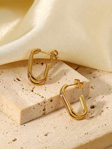 Stainless steel Geometric Minimalist Stud Earring