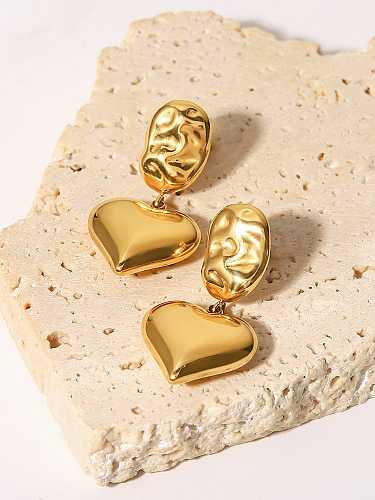 Stainless steel Heart Trend Drop Earring