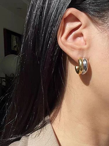 Stainless steel Geometric Trend Earring