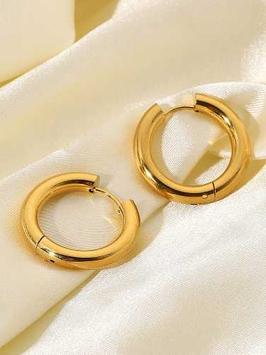 Stainless steel Round Trend Hoop Earring
