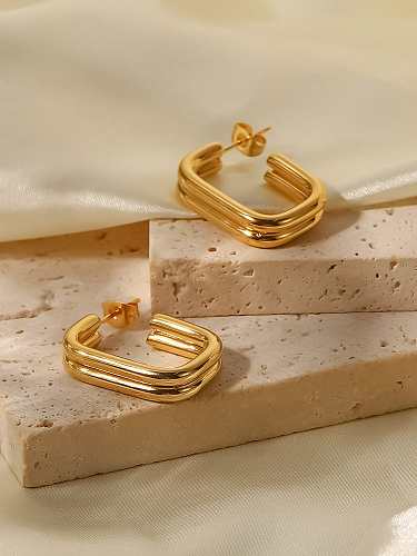 Stainless steel Geometric Trend Stud Earring