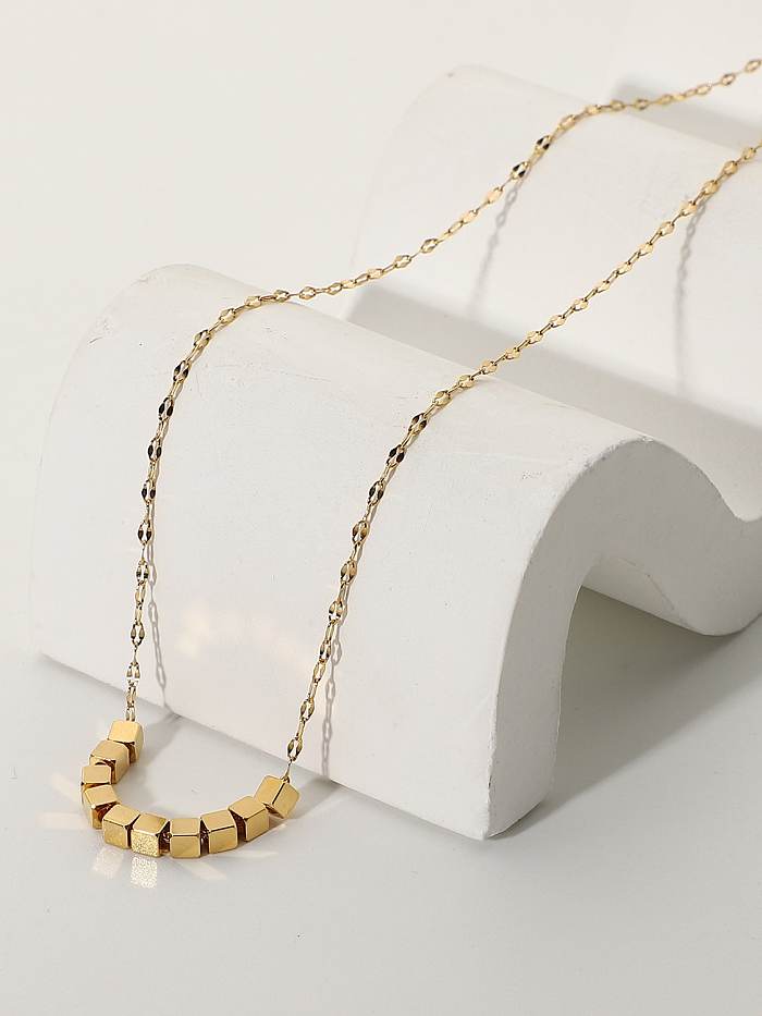 Stainless steel Square Trend Necklace