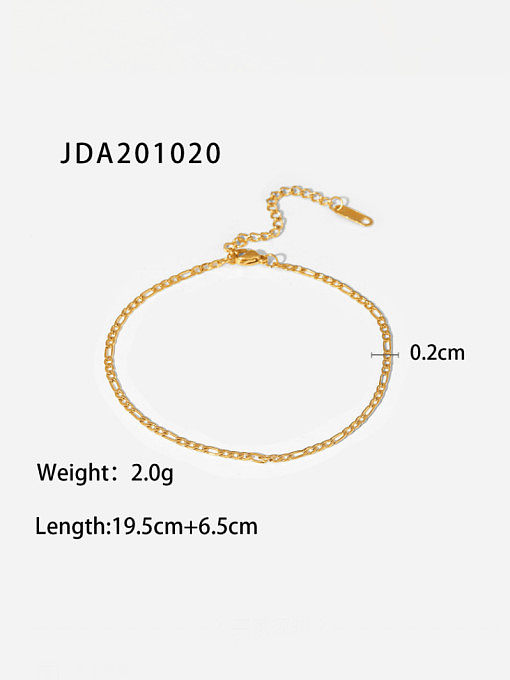 Stainless steel Minimalist Hollow Chain Anklet