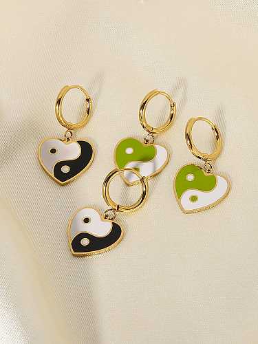 Stainless steel Heart Trend Drop Earring