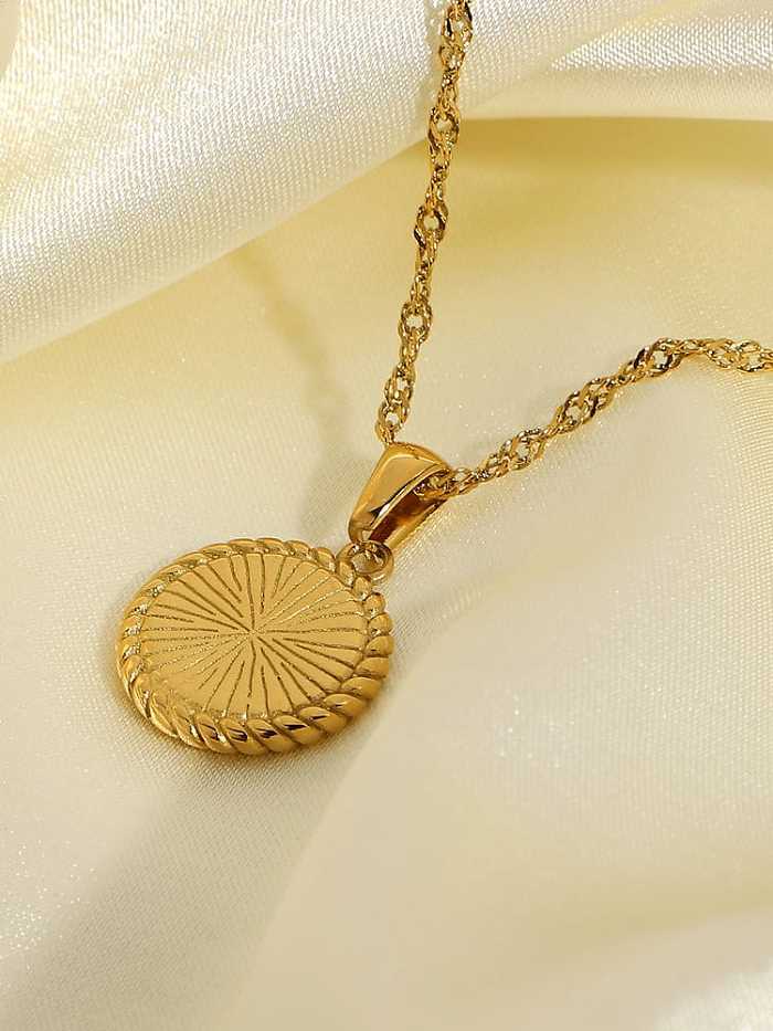 Stainless steel Shell Round Trend Necklace